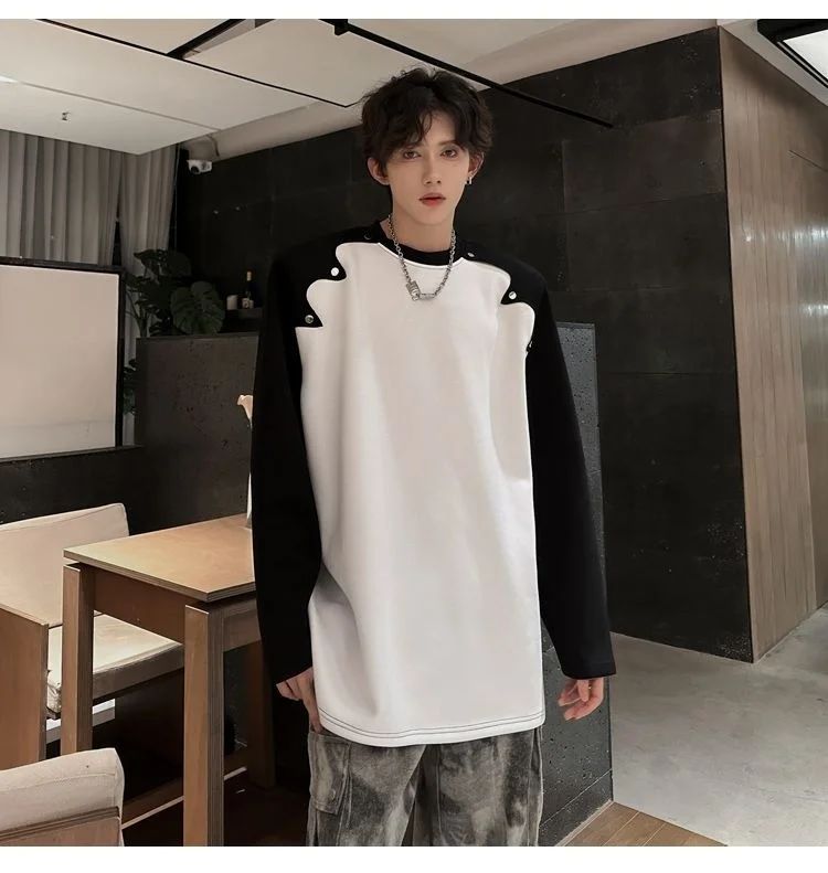 

Мужские худи без капюшона для пар, трикотажные, вафельные, осенние, из мягкой ворсованной ткани, с текстурой, из овечьей шерсти, уютные, свободного кроя