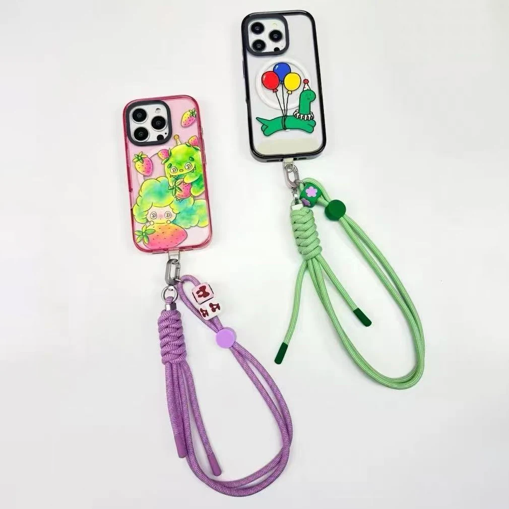 

Vine Green Honey Purple Nylon Functional Pendant Universal Phone Straps Short Lanyard Phone Hanging Chain