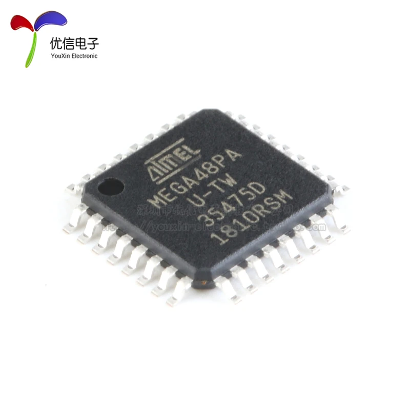 10pcs original authentic patch ATMEGA48PA-AU microcontroller AVR microcontroller TQFP-32  