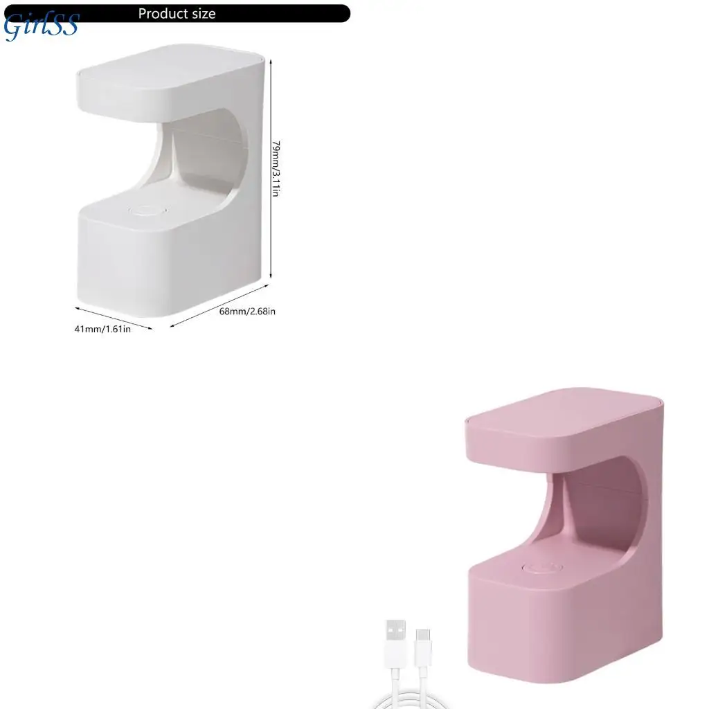 Lampe à polymérisation des ongles USB à démarrage rapide, 6 perles, minuterie 45S 60S, lumière Portable pour vernis Gel, à