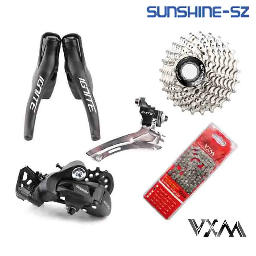 SENSAH IGNITE Road Bike Shifter 2x9 Speed Groupset Rear Derailleur