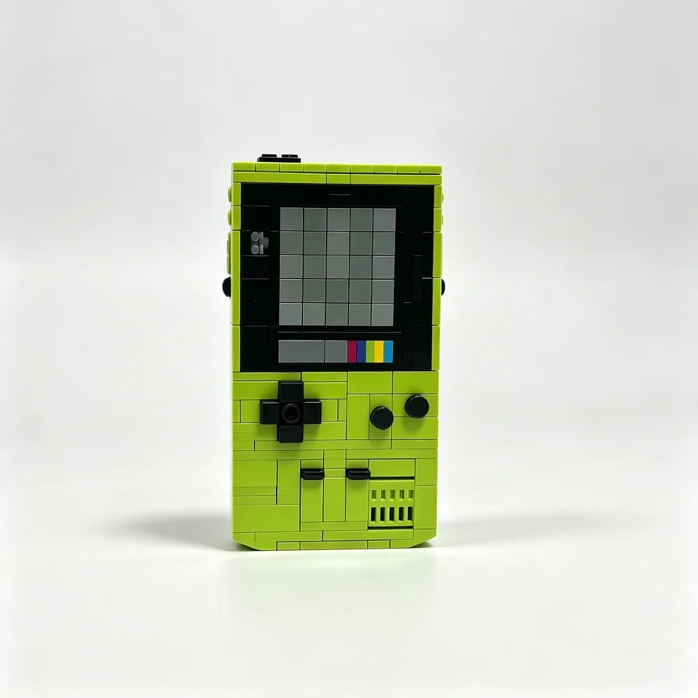 Creative Classic Handheld Game Console Machine Building Blocks with Removable Game Cartridge 339PCS Toys Gift
