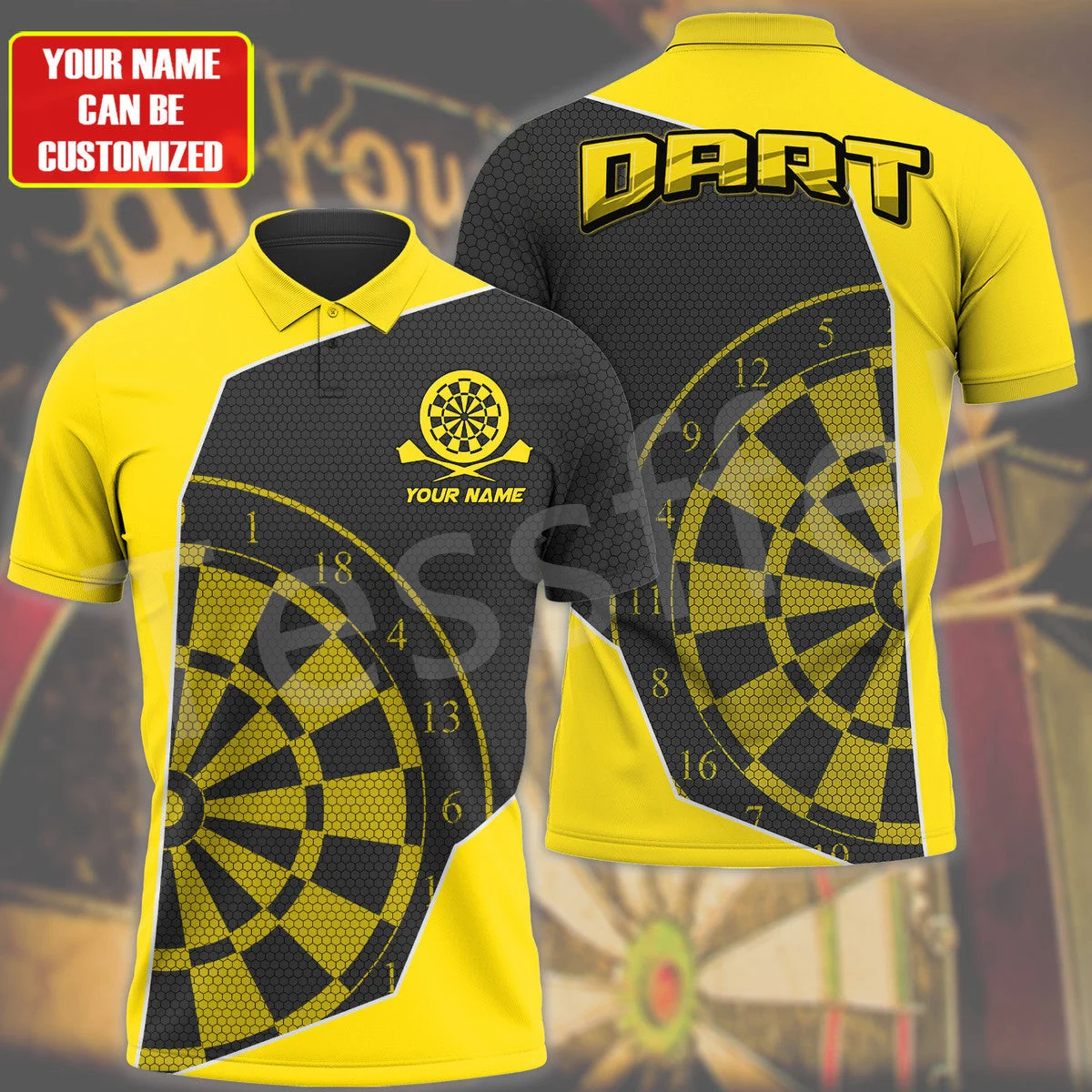 Tessffel NewFashion Sports Darts Beer Club Games 3DPrint Summer Polo Shirts Streetwear Short Sleeves T-Shirts Casual Clothing A2