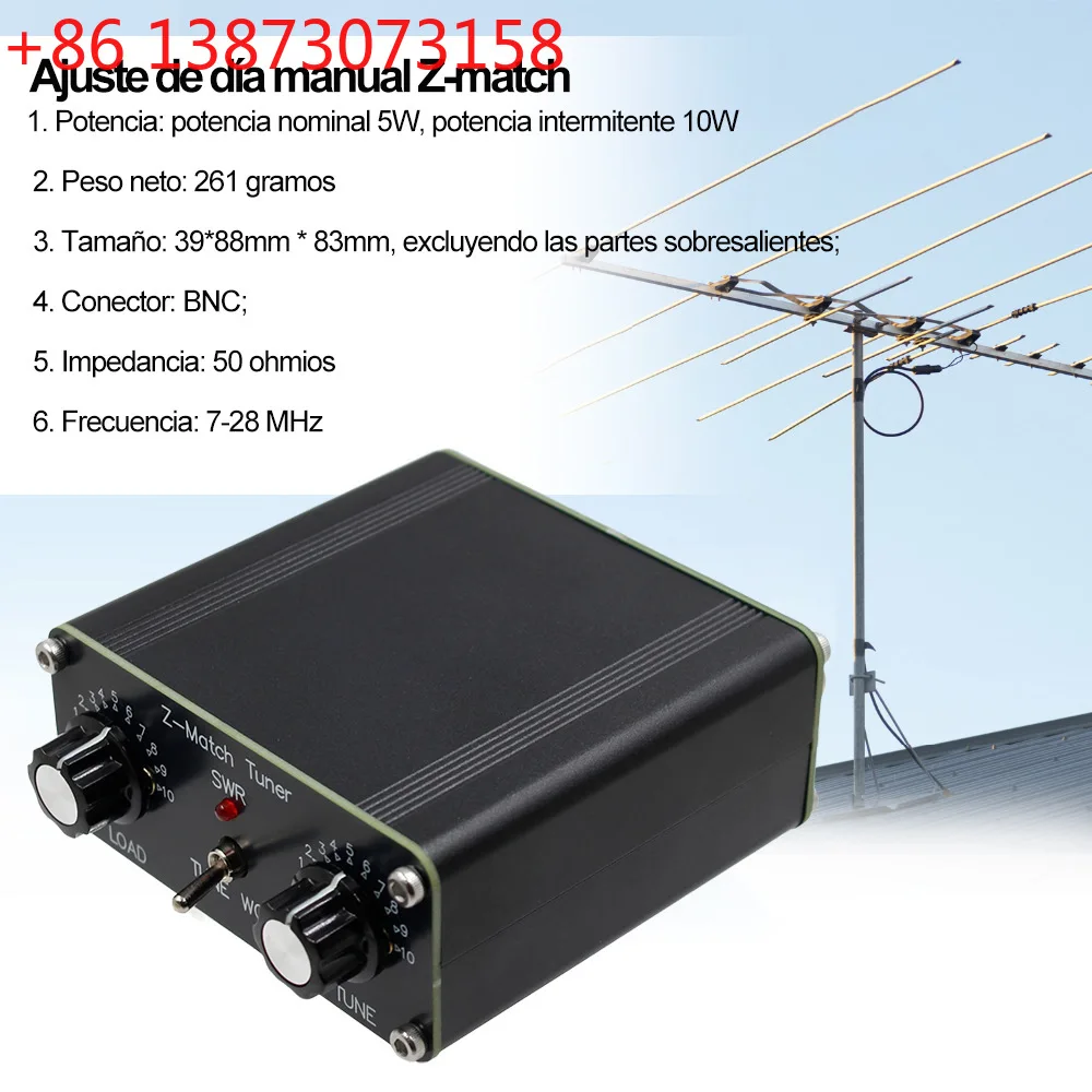 

Новый ручной антенный тюнер Z-match QRP для радиолюбителей, готовый к использованию