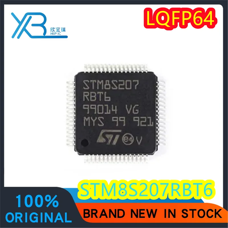 

(2/40 pieces) STM8S207RBT6 STM8S207 LQFP64 24MHz 128KB Flash 8-bit microcontroller MCU Original authentic Spot delivery fast