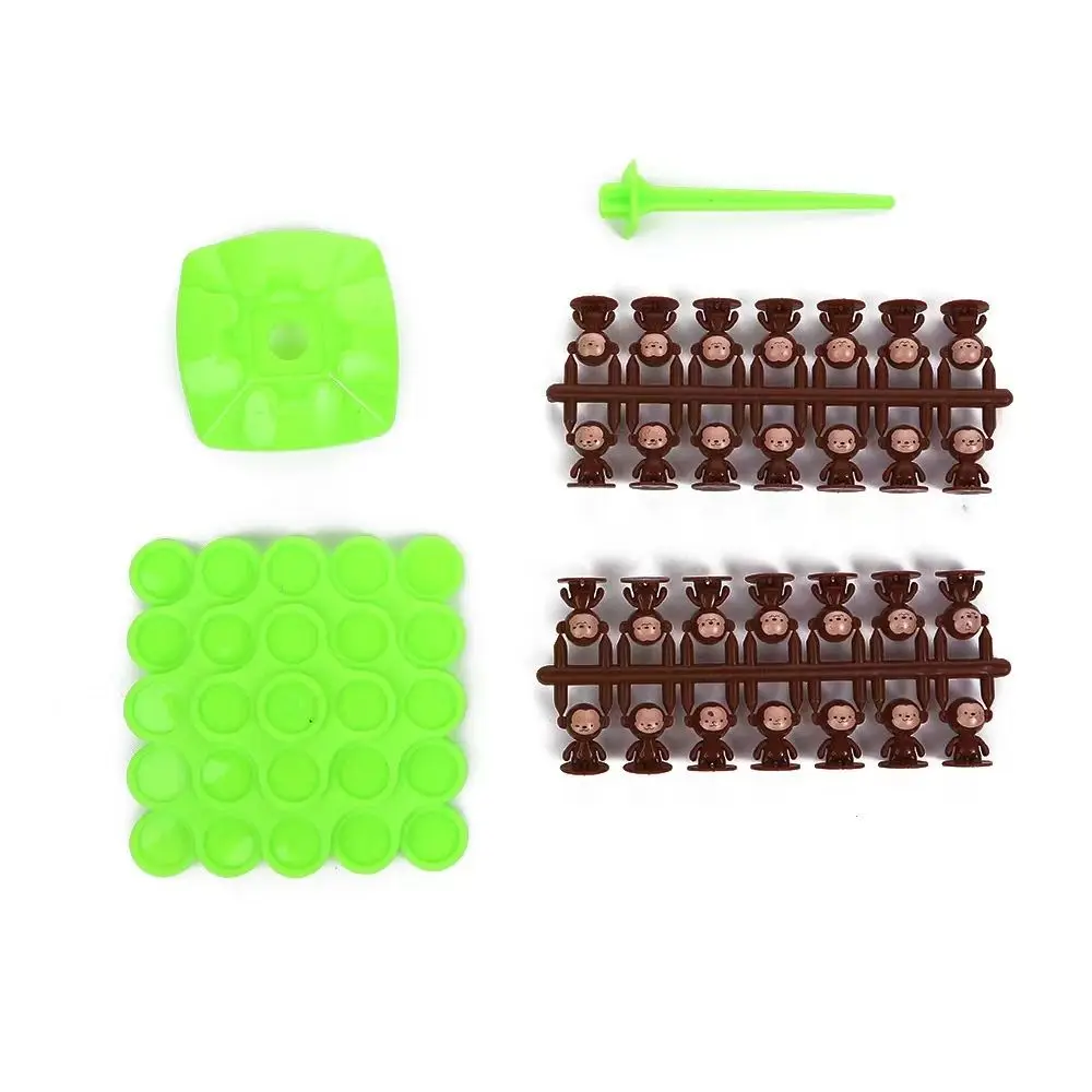 Empilhável mini macaco equilíbrio árvore balanceamento cor aleatória montessori matemática brinquedo de mesa plástico brinquedos interação jogo de mesa