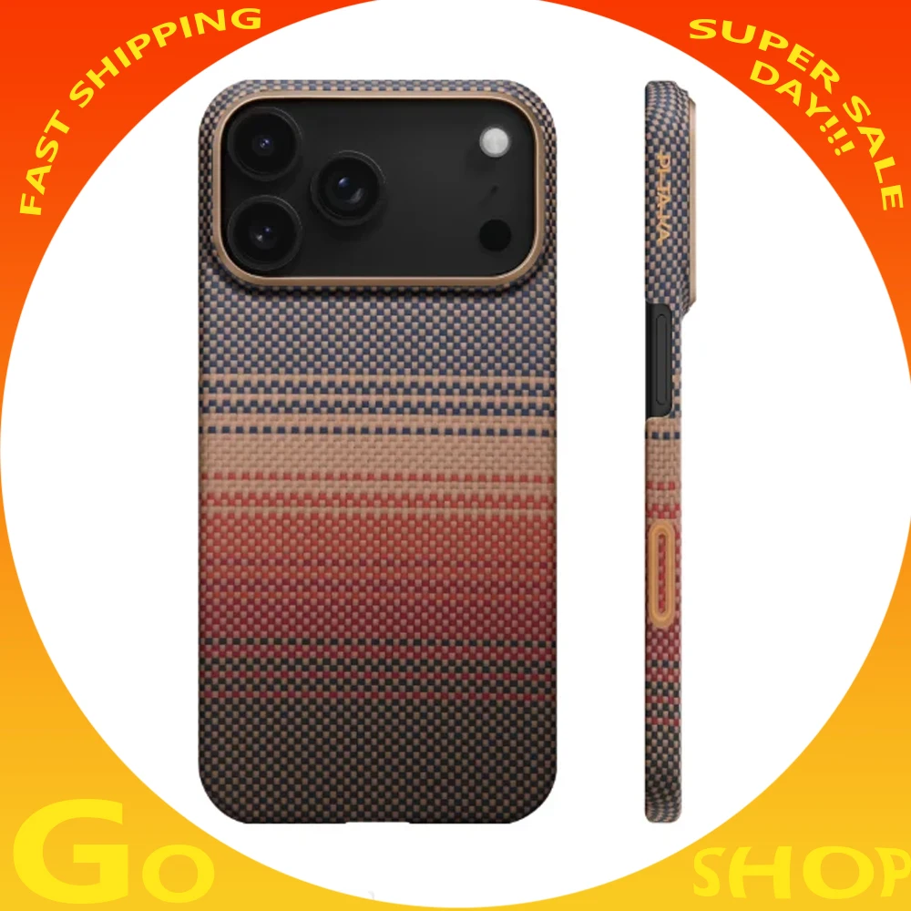 

Новый защитный чехол для телефона из углеродного волокна PITAKA для iPhone 17 PRO/Pro Max, магнитный защитный чехол с поддержкой беспроводной зарядки, подарок