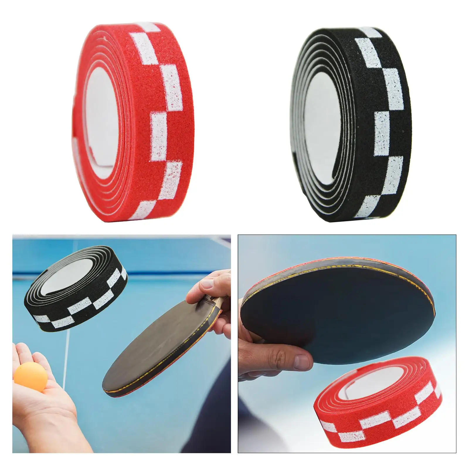 Table Tennis Racket Edge Tape EVA Sticker 10mm Table Tennis Racquet Edge Protection Tape Ultralight Wear Resistant Durable