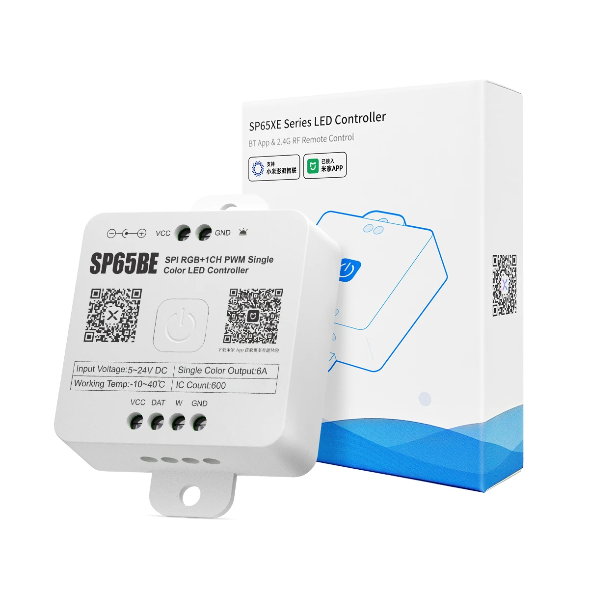 

SPI RGB + 1CH ШИМ MID светодиодный контроллер поддерживает двойное управление через приложение пульт дистанционного управления Mi Home и Banlanx SP65BE RB3/RC3 DC5V/12V/24V