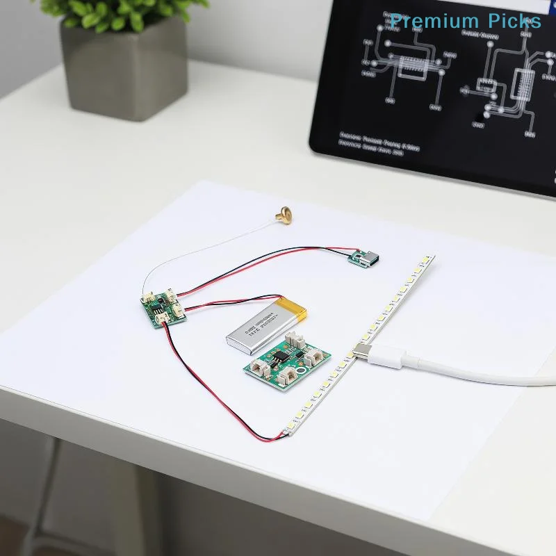 portableCompact 4Pcs LED Touch Switch 5V 2A Module Ideal for Space-Saving Lighting Solutions