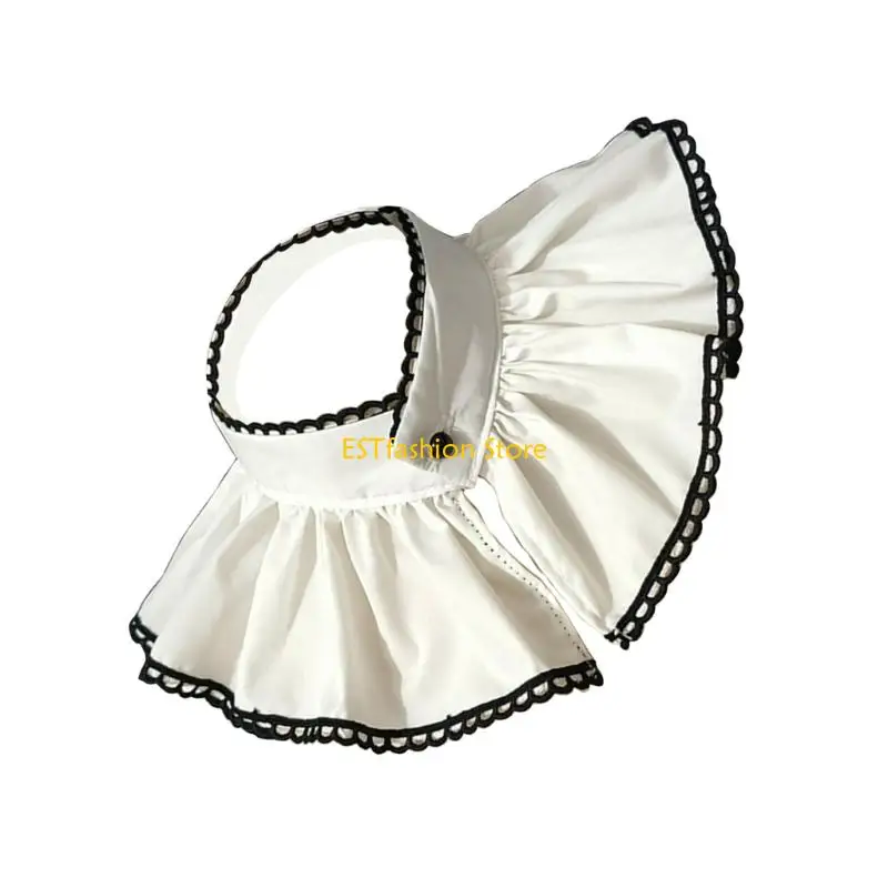 y5gc-polsini-da-donna-con-colletto-staccabile-pieghettato-e-finiture-nere-eleganti-in-stile-francese