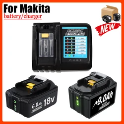 BATTOOL Rechargeable 18V 3.0/6.0/9.0Ah Li-Ion Battery For Makita BL1830 BL1815 BL1860 Replacement Power Tool Battery/charger