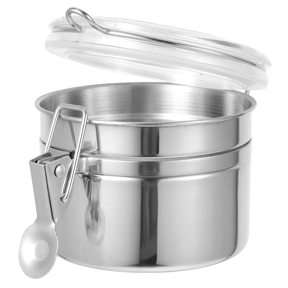 

Airtight Storage Canisters Sealed Jars Stainless Steel Containers Kitchen Organization Coffee Sugar Flour Tea Leaf Holder Dry