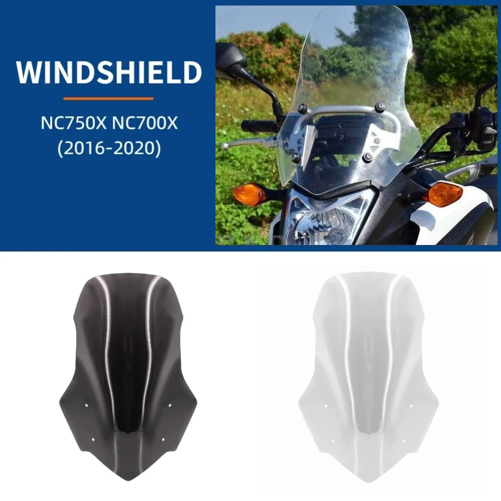 For Honda NC700X NC750X NC 750 700 X NC 750X NC 700X 2016-2020 Motorcycle Accessories Screen Windshield Fairing Windscreen