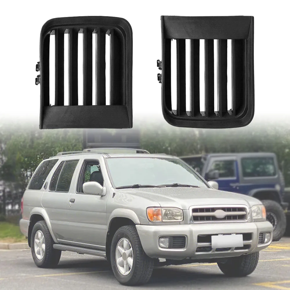 1 Pair Front Bumper Fog Light Grille Cover for Pathfinder R50 1999-2004 62257-2W100, 62256-2W100 \ NI1038103, NI1039103