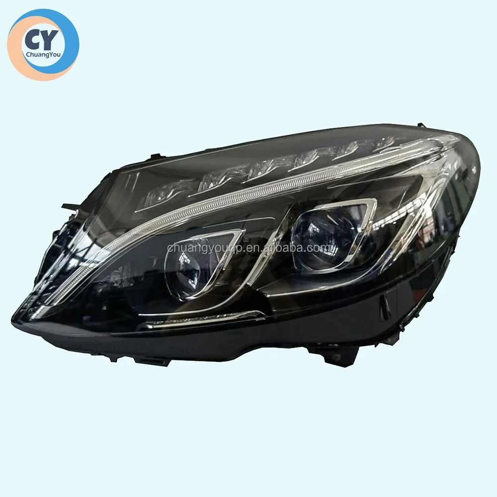 

For Mercedes-benz C-Class AMG Original Headlight Lens C205 2014 - 2018 Matrix Headlamp C300 AMG C43 C63 W205 Geometric Light