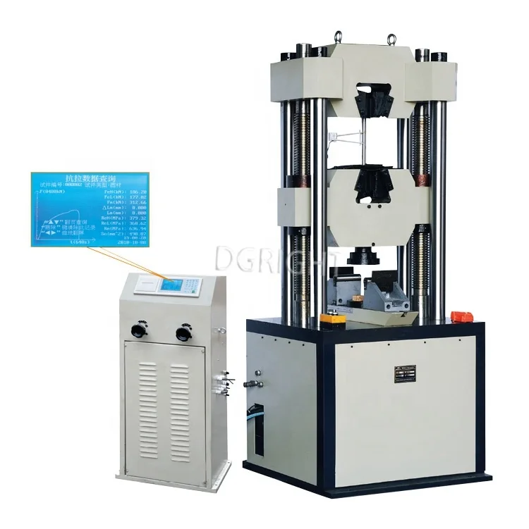 RIGHT Computer Control Laboratory Servo 2000KN Hydraulic Universal Testing Machine with 2-Year Warranty