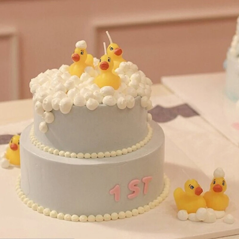 Cupcake Topper Cartoon Silicone Mold For Baking Duck Chocolate Soap Mould Animal Cake Decorating Tool