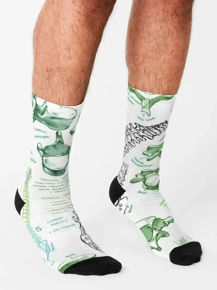 جوارب Spine Socks غير قابلة للانزلاق لرياضات التنس والترفيه الفاخرة للرجال والنساء