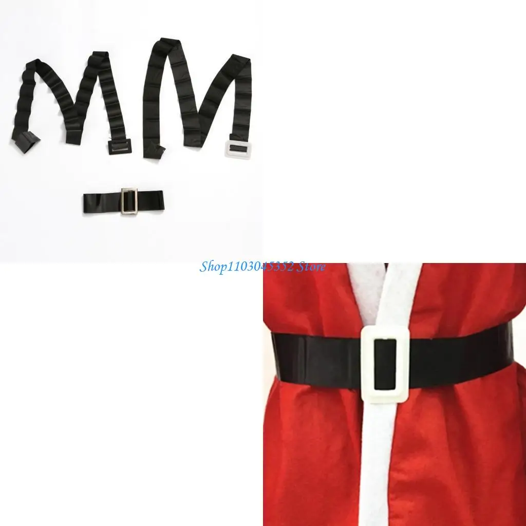 حزام خصر عريض من سانتا لعروض المسرح، فستان تنكرية للبالغين في الهالوين #1