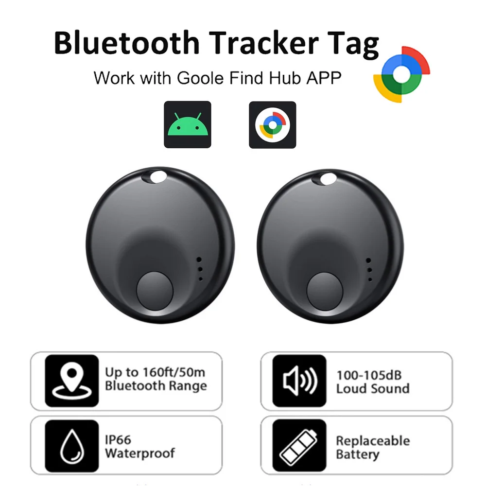 

Bluetooth Tracker Tag for Android(ONLY), Key Finder Compatible with Google Find My, Tracking Tag for Keys, Luggage, Suitcase