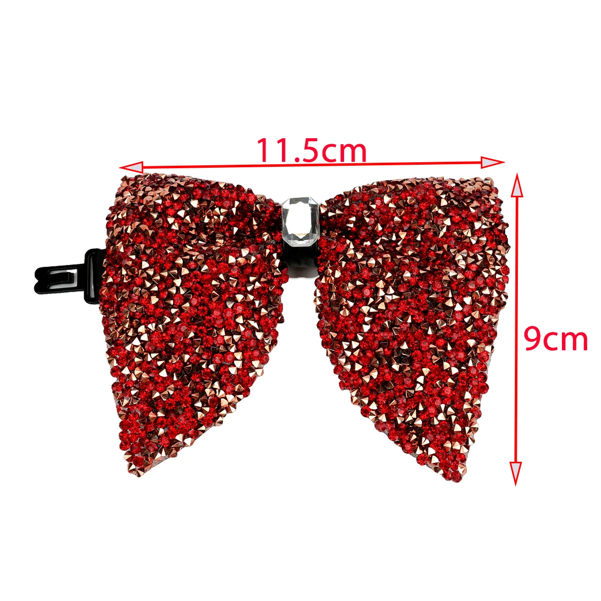 New Fashion Luxury Rhinestone Big Bowtie Black Golden Shiny Large Bow Tie For Men Business Wedding Party Ties Gift Accessories