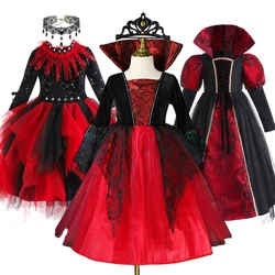 2024 Ghost Bride Girls Costume For Purim Dress Halloween Cosplay Kids Vestidos Party Carnival Children Clothes