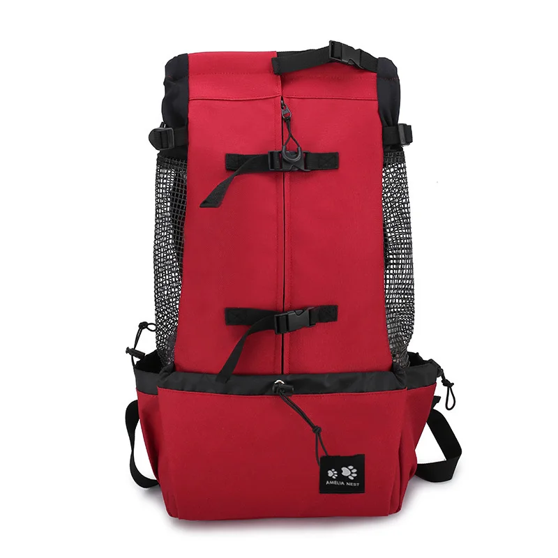 Sterke Nylon Dog Carrier Rugzak Voor Kleine Middelgrote Honden Hoge Kwaliteit Ademend Fietsen Rugzak Voor Outdoor Reizen Dierbenodigdheden