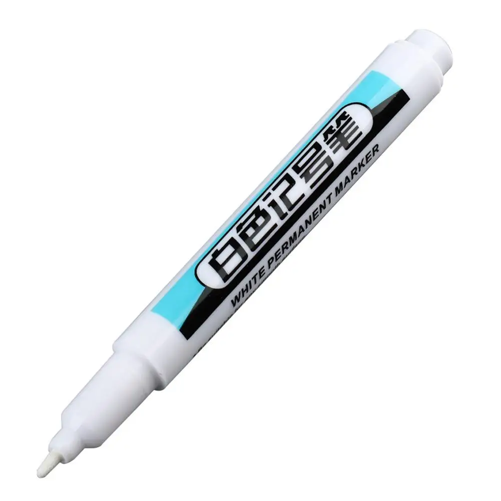 White Marker Oil-based Woodworking Marker Fine Head Quick-drying Ink Fluency Writing Suitable For All Kinds Material Surfac D0N3