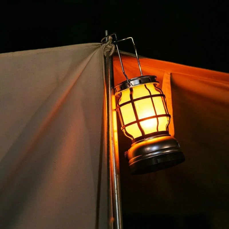 New Creative White Cob LED Portable Rechargeable Camping Lantern ABS Body Climbing Waterproof Battery Powered Garden Lighting view 3