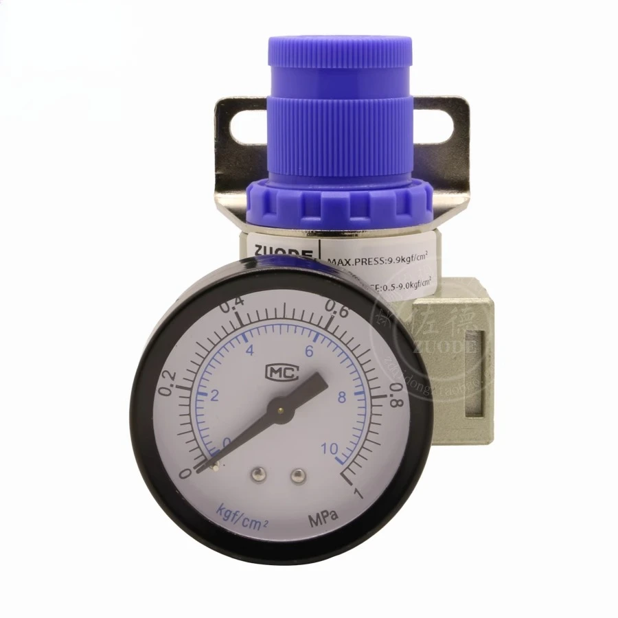 Regulador de presión neumático AR2000 válvula reductora de presión BR2000/3000/4000 regulador de manómetro procesador de fuente de aire