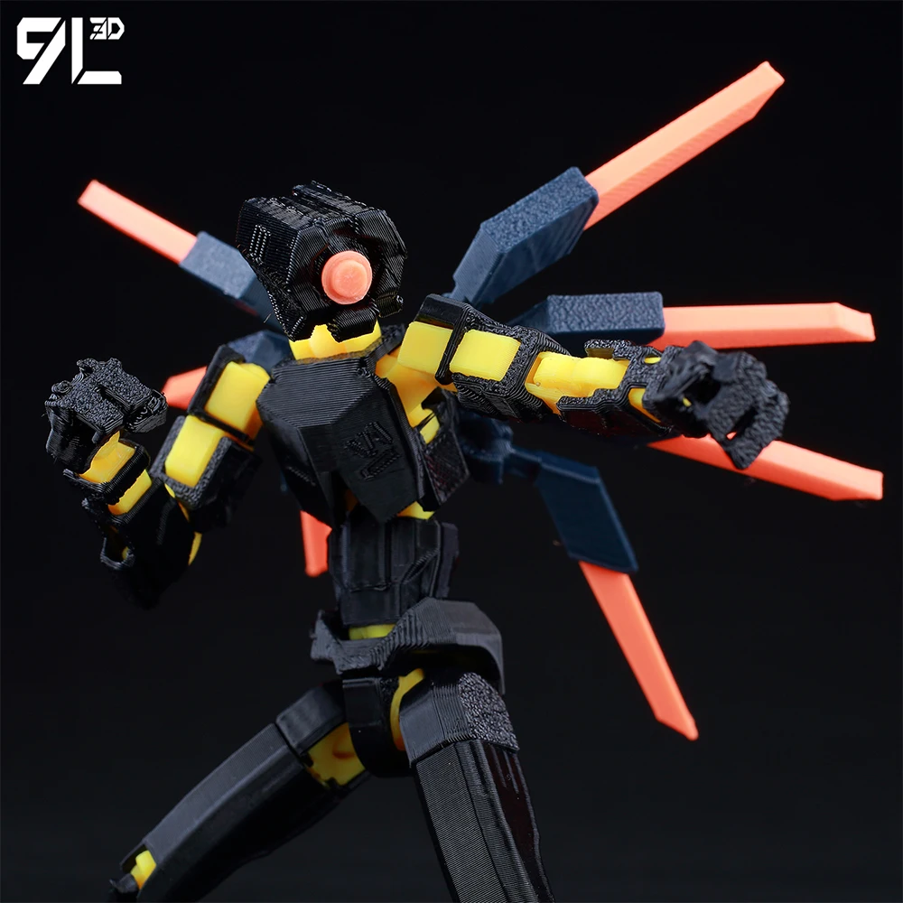 Lucky13 Dummy13 Ultrakill V1 Series Anime Characters-3D Printed Multi-Jointed Deformable Body Posing Model Multi-color Toys Gift