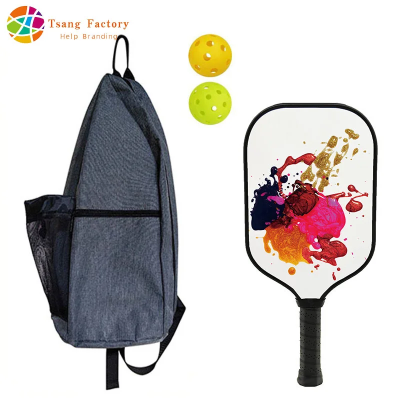 Pickleball Paddles Set of 1 Paddle 2 Pickleballs And Carry Package USAPA Approved Rackets Honeycomb Core Gift Kit Indoor Outdoor