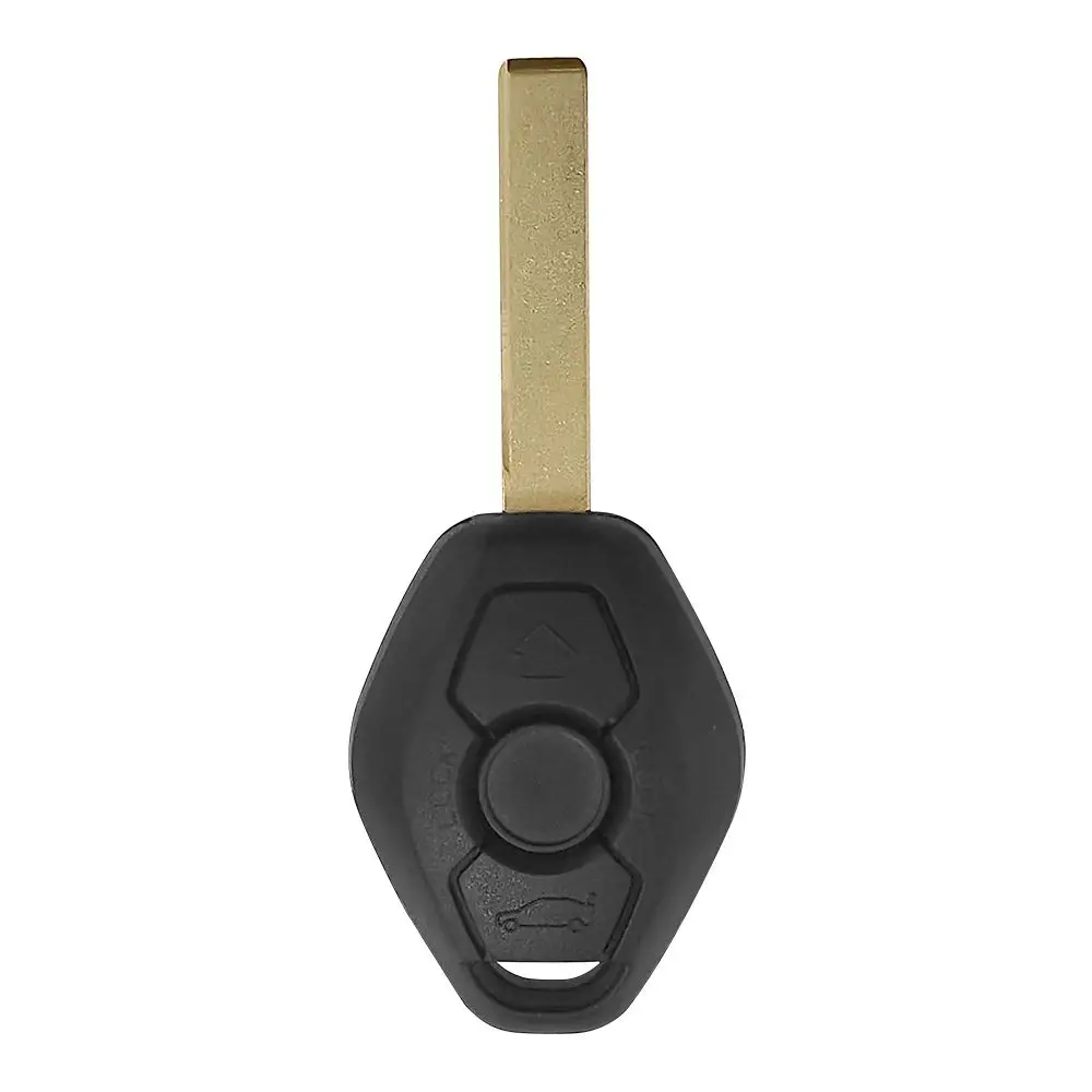 XNRKEY 3 Button Remote Car Key Shell Keyless Fob for BMW 1 3 5 6 7 Series X3 X5 Z3 Z4 Replacement Key Case Cover