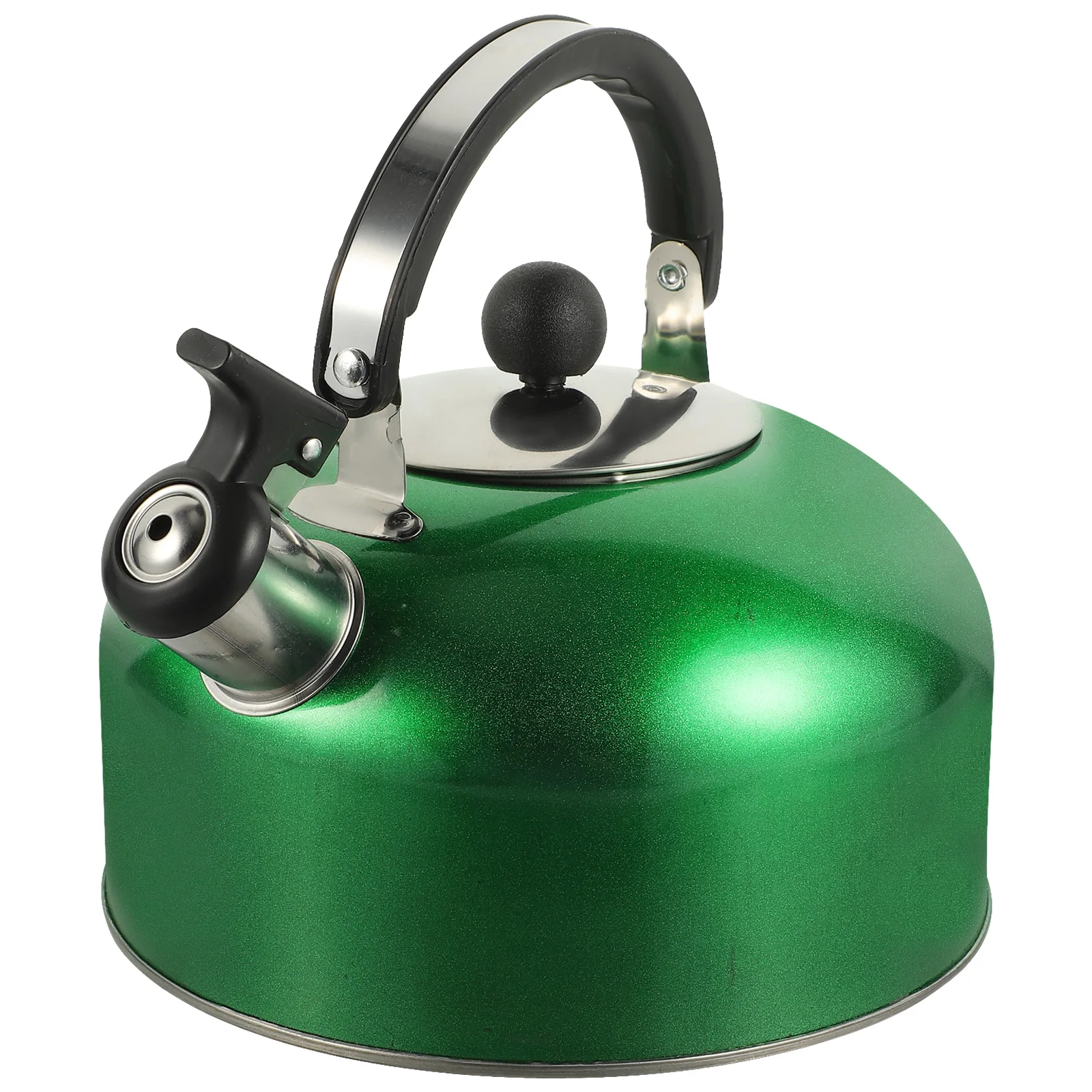 

Stainless Steel Kettle Whistling Teakettle Spherical Pot Long Life Hot Water Kettle Safe Reliable Kitchen Gadgets