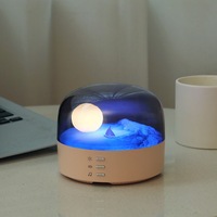 3 in 1 Crescent Moon Night Light Portable Wireless Bluetooth Speaker USB Charging Bedside LED Lamp