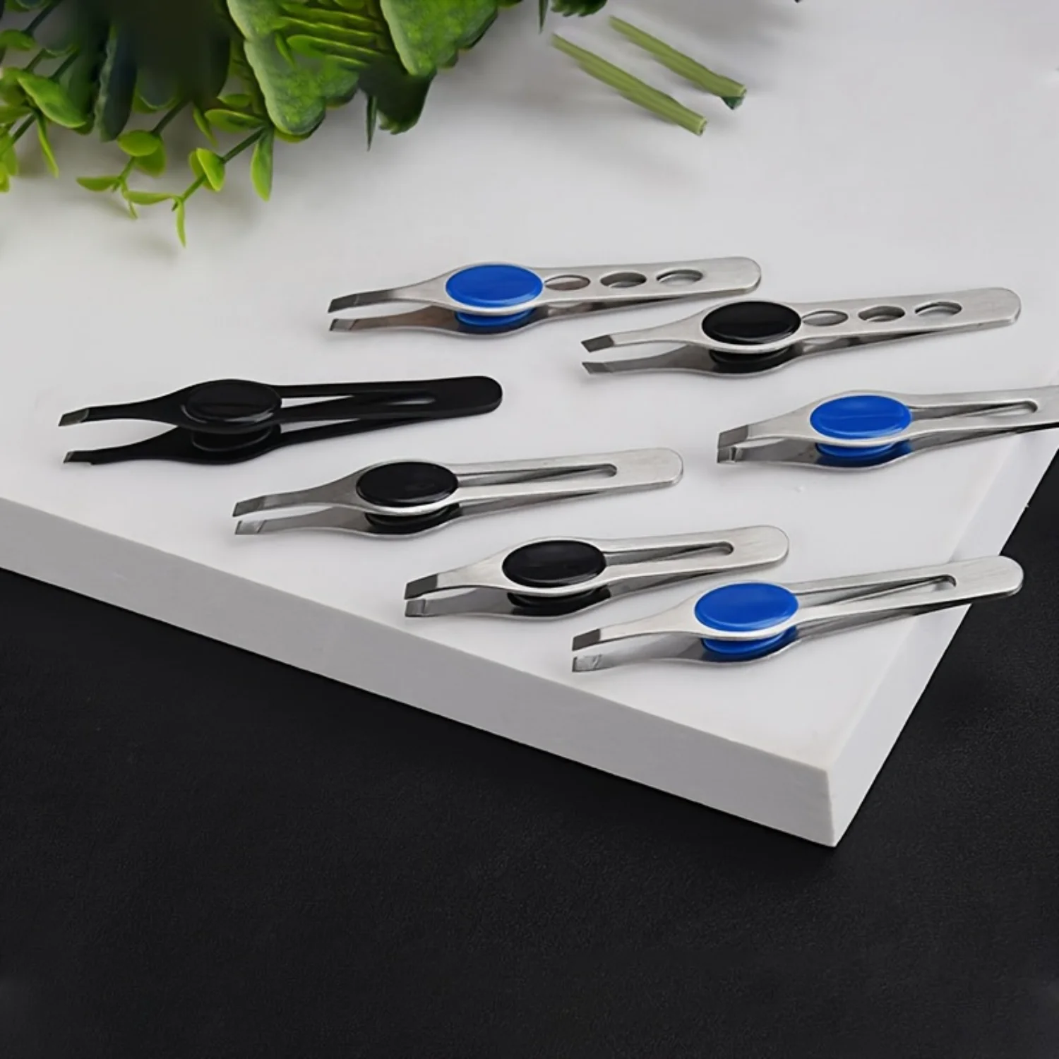 1/2PCS Multifunctional Eyebrow and Beard Grooming Tool - Durable Stainless Steel Construction, Precise Tweezers, , Three-H