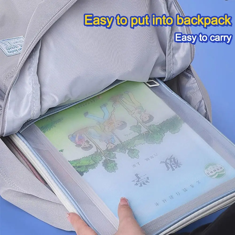 

New A4 File Bag Large Capacity Vertical Subject Classification Bag Student Test Paper Storage Bag Student