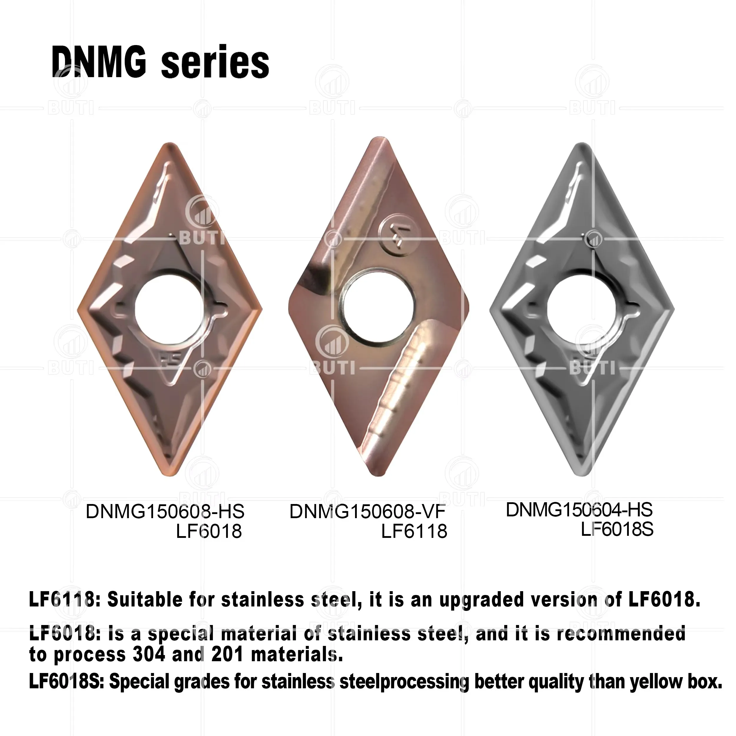 DESKAR 100% أصلي DNMG 150604 /08-HS DNMG 150604   R/08R-VF DNMG 150606   L-VF LF6018 LF6118 مخرطة CNC أداة شفرة جزء مادة سبيكة