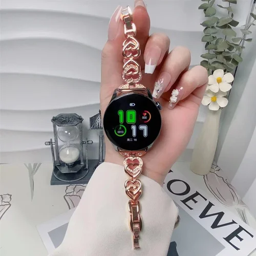 아연 합금 금속 스트랩, 삼성 갤럭시 워치 4 5/6 22mm, 화웨이 워치 GT3 2 46mm, 어메이즈핏 GTR 47mm 시계 손목 밴드, 20mm 