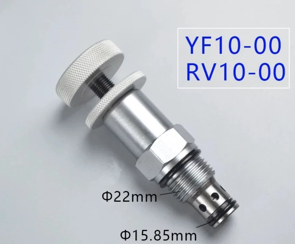Suitable for hydraulic pressure regulation RV10-00 direct acting large handle threaded cartridge relief valve YF10-00