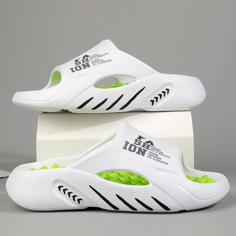 

Тапочки Feel Like Shit Летняя уличная модная спортивная модная нескользящая дышащая однословная пляжная обувь с защитой от запаха