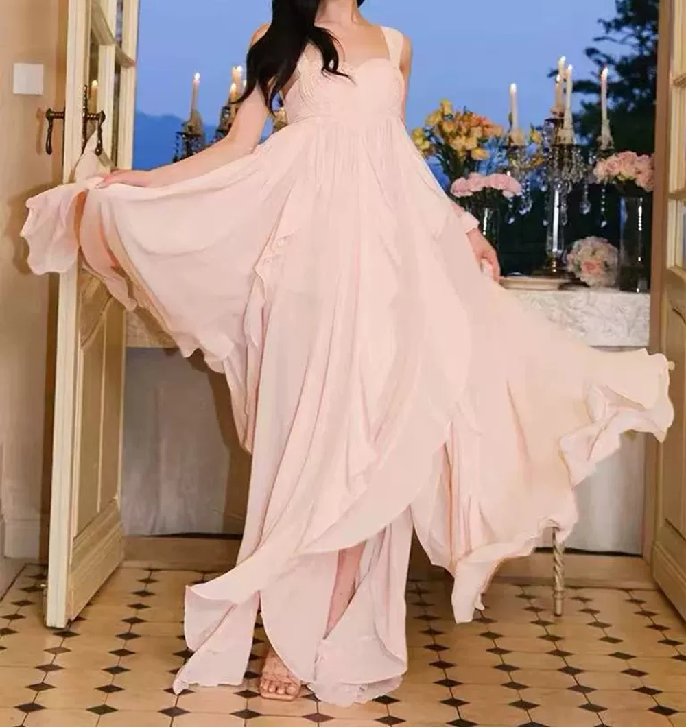 

2025 Summer Sexy Backless Casual Maxi Women's Backless Lace Dress-GZXX089