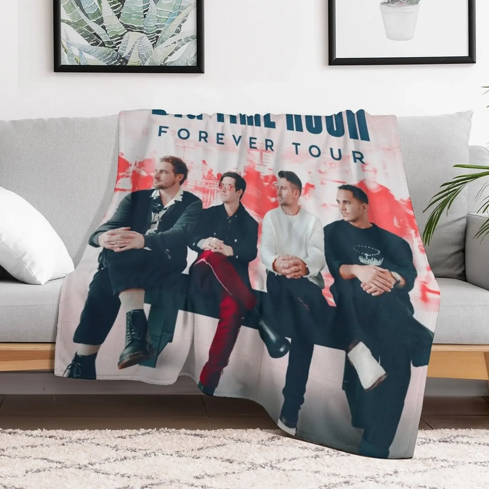 btr 2022 tour btr big time rush btr 2022 tour Throw Blanket Warm Flannel Furrys Blankets