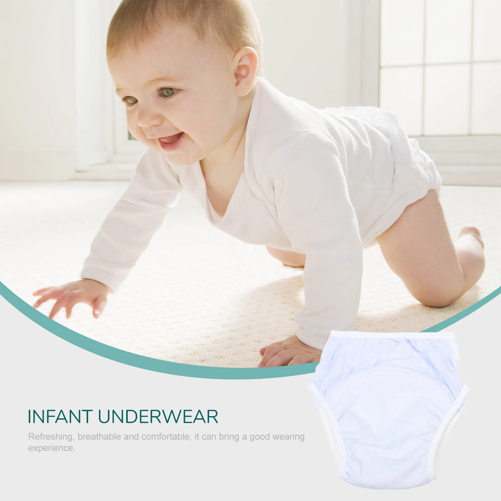 

Supple Baby Training Pants Comfortable Infant Potty Training Underwear Breathable Antileakage Seamless Stitching