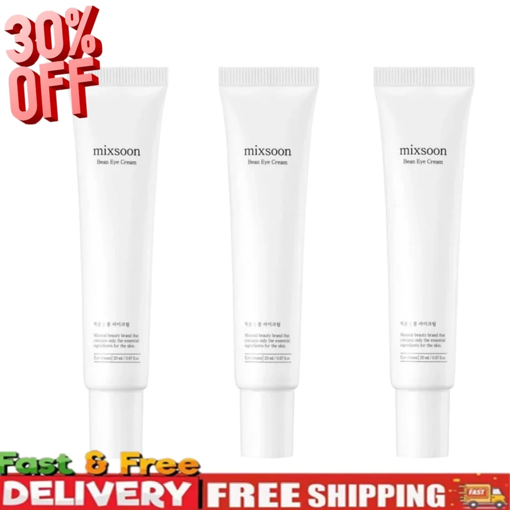 Mixsoon crème pour les yeux au soja coréenne 20 ml-hydratation en profondeur, raffermissante, réduit les ridules et l'affaissement, soulage la sécheresse, soin doux pour les yeux