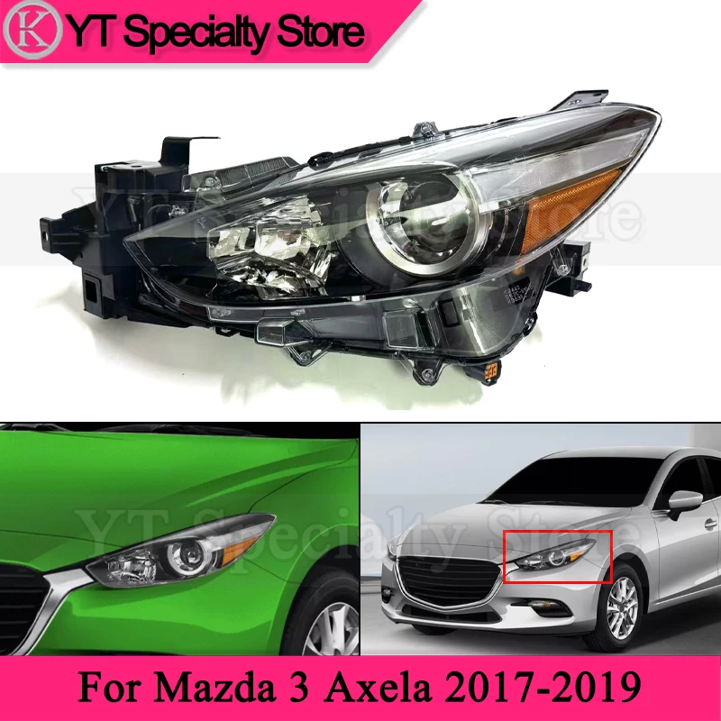 

Kamshing US Version Front Bumper Headlight For Mazda 3 Axela 2017-2019 Front Headlamp Head Lamp Head Light