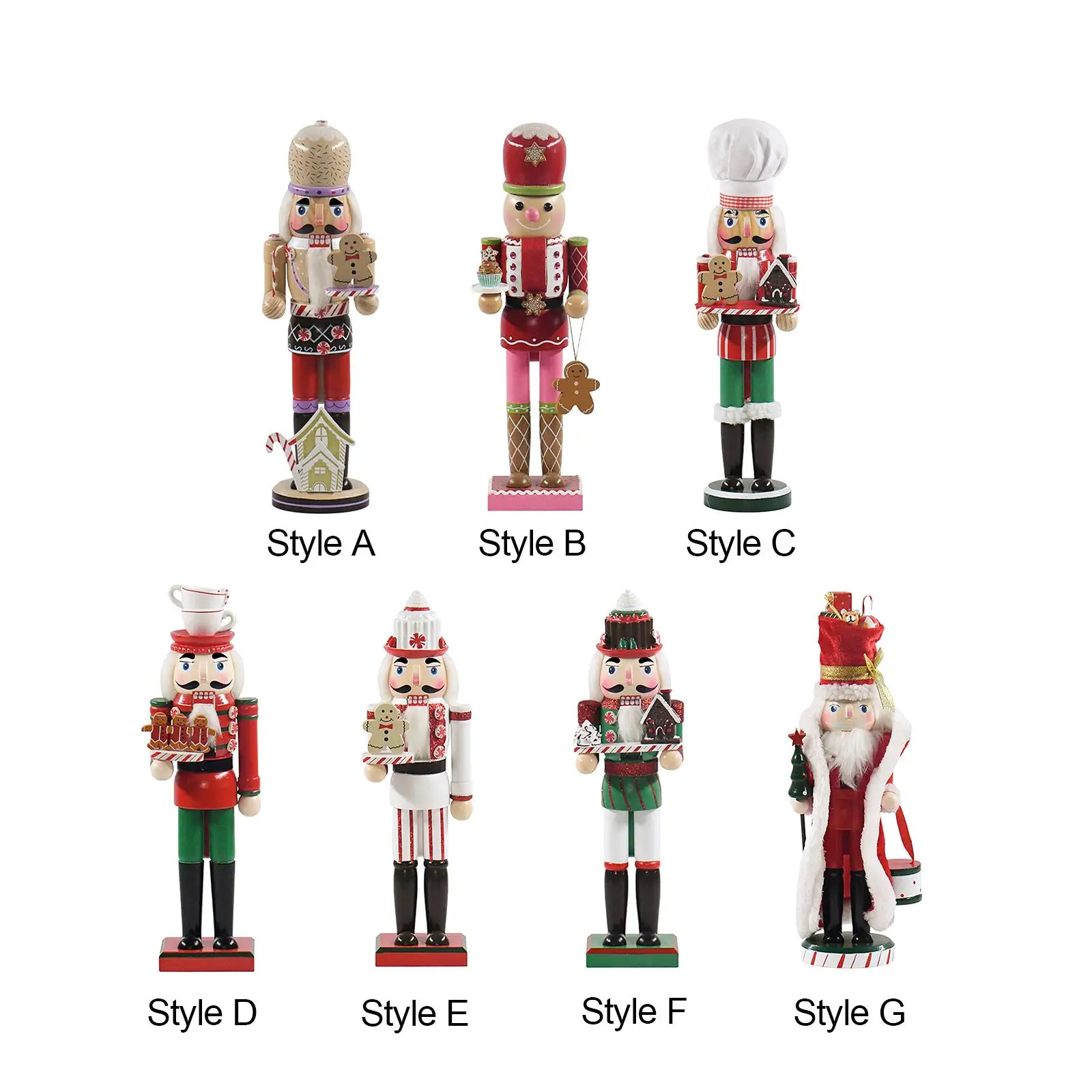 

Nutcracker figure, doll, wooden nutcracker for festive party gifts,