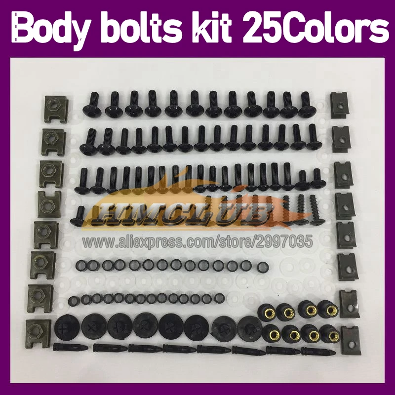 268PS Body Bolt Screw Nuts For KAWASAKI NINJA ZX-11R ZX11 ZZR1100 ZX11R 93 94 95 96 97 98 99 00 01 Fairing Bolts Full Screws Kit