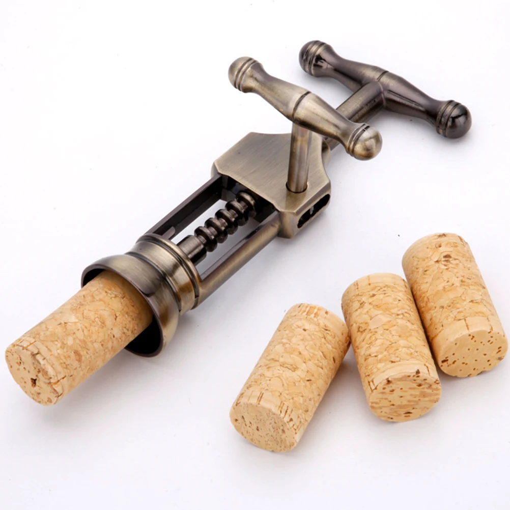 

Retro Red Wine Bottle Opener Zinc Alloy Bronze Corkscrew Cork Puller Remover For Kitchen Bar Restaurant Corrosion